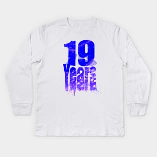 19 years old Kids Long Sleeve T-Shirt